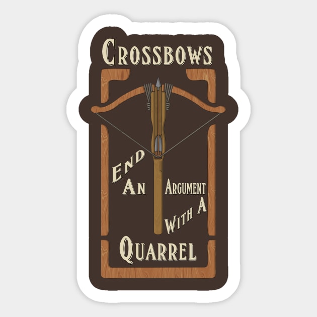 Crossbows Sticker by KennefRiggles